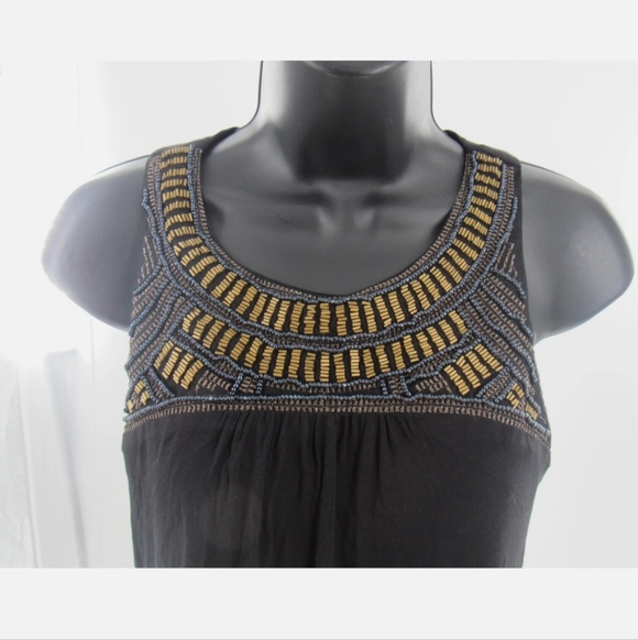 Mossimo Boeheim Black&Gold Midi Dress - Picture 2 of 7